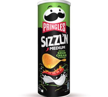 Pringles Sizzl’n Medium Sour Cream Potato Chips