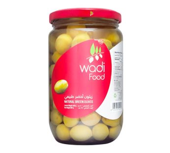 Wadi Food Whole Natural Green Olives 360G